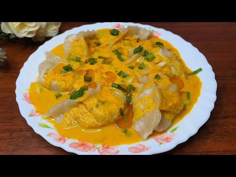 Jhol Momos Recipe | Spicy Momo Soup | How to make Jhol momo at home