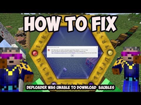 Minecraft Thaumcraft - DepLoader was unable to download Baubles (How to fix)