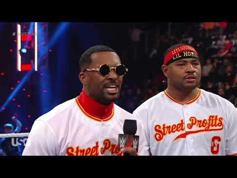 WWE RAW THE USOS VS THE STREET PROFITS 04/11/22