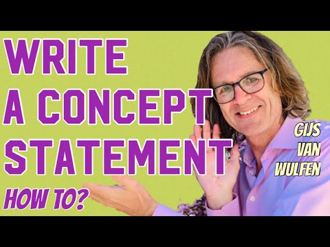 How to Write a Concept Statement