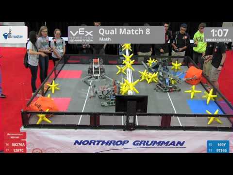 2017 VRC Math Q8 - 58270A 1267C vs 169Y 97166 - 29 to 22