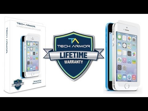 Tech Armor Ballistics Glass Screen Protector [iPhone 5/5C/5S] [Unboxing and Installation]