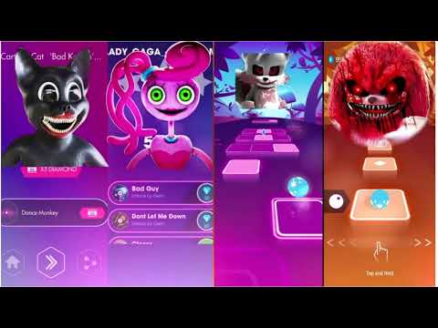 Cartoon Cat VS Mommy Long Legs VS Tails Exe VS Knuckles Exe / Top Music Games