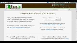 How to use the FREE! Website Analysis tool from Aboutus