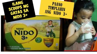 Download lagu NIDO 3 HOW to prepare,|ilang scoops ng gatas ang ilalagay sa NIDO 3 |paano timplahin ang NIDO3  mp3