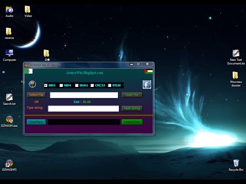 HASH FILE or STRING MD5 MD4 SHA1 CRC32 NTLM SHA256 SHA384 SHA512هاش للملف و النص