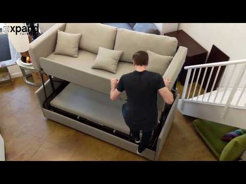 Dormire Sofa Bunk Bed Transformer Demonstration