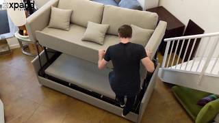 Dormire Sofa Bunk Bed Transformer Demonstration