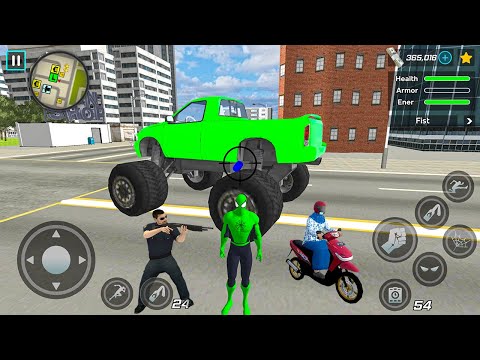 Spider Rope Hero Ninja Gangster Crime Vegas City #37 - Android Gameplay