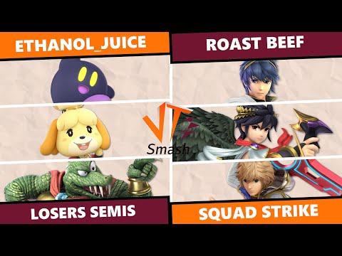 VT April Monthly: Losers Semis - Ethanol_Juice Vs Roast Beef SSBU Squads