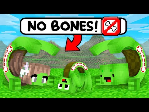 Mind-Blowing: Mikey and JJ Family Become Boneless in Minecraft