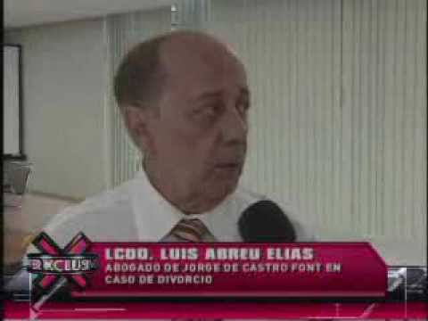 SuperXclusivo 4/12/10 - Jorge De Castro Font retiro demanda de divorcio