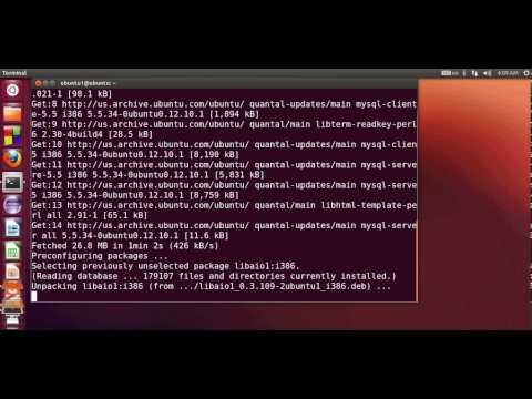 comment demarrer mysql sous ubuntu