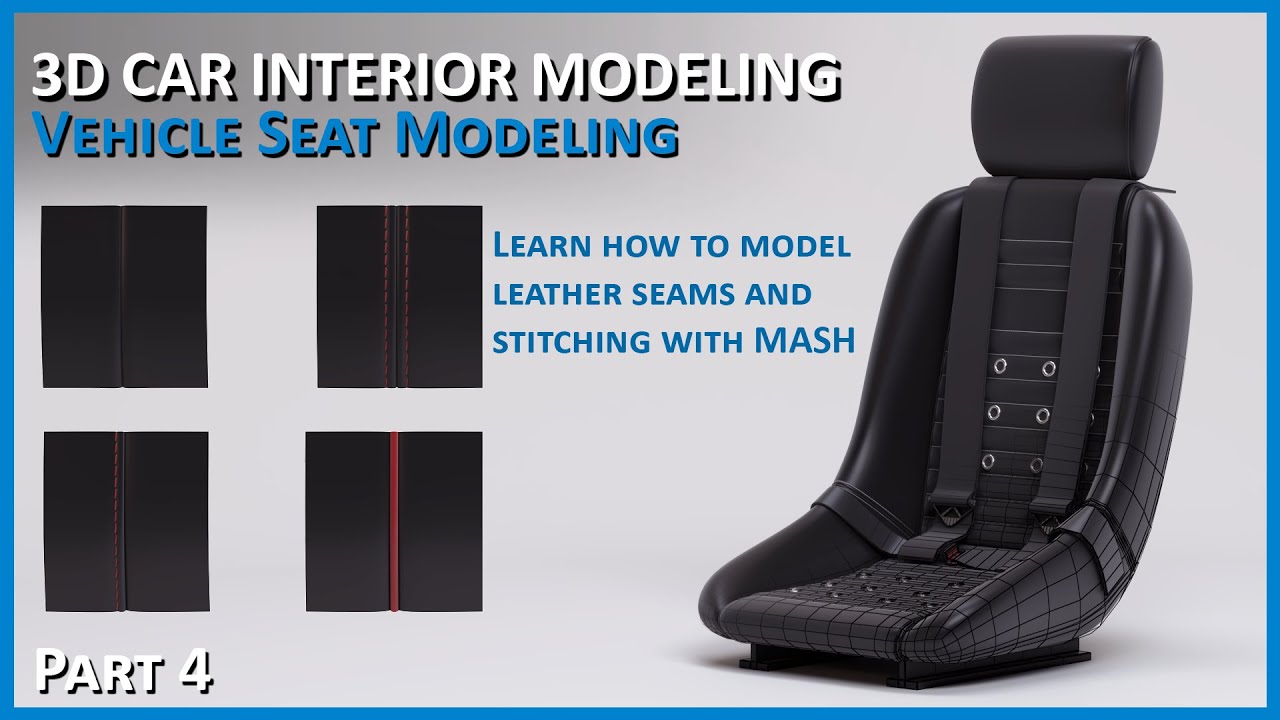 Master 3D Car Modeling: Interior Race Car Seats