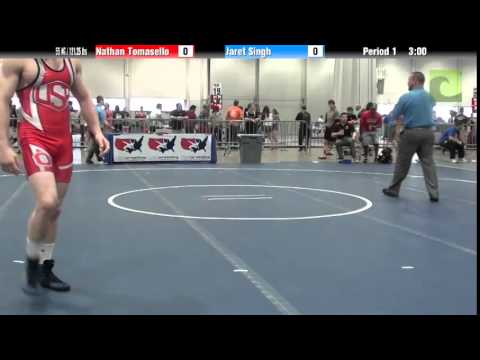 Men 55 KG / 121.25 lbs - Nathan Tomasello vs. Jaret Singh