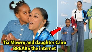 Tia Mowry and daughter Cairo BREAKS the internet as they attend ‘BLUEY’ premiere