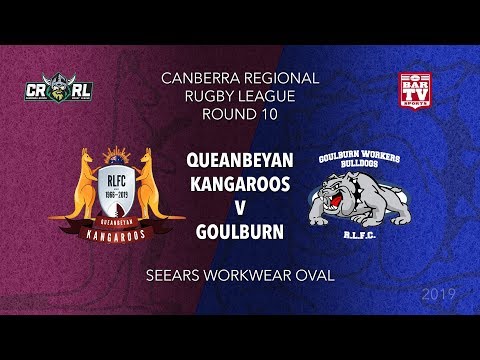2019 Canberra Region RL - Round 10 - Queanbeyan Kangaroos v Goulburn Workers Bulldogs