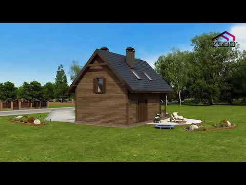 Z410 D - Gotowy projekt domu z poddaszem użytkowym we współczesnym stylu do 70 m2