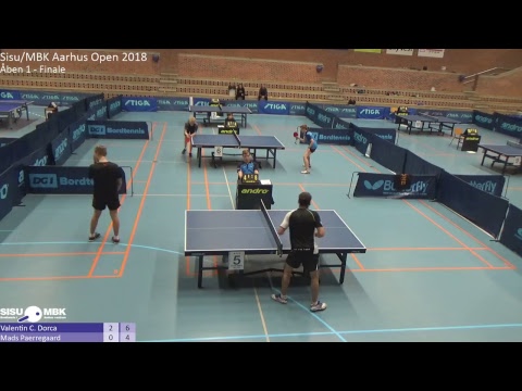 Live fra Sisu/MBK Aarhus Open 2018 - Åben 1 finale: Valentin Catalin Dorca vs. Mads Pærregaard