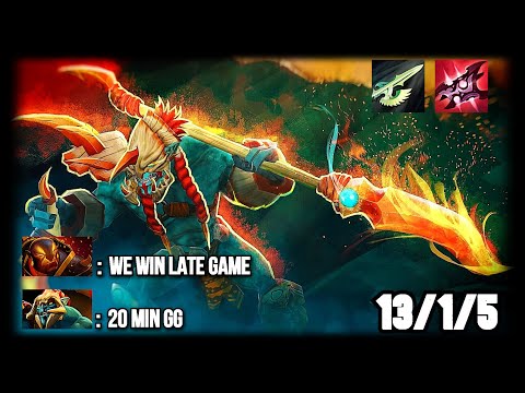 Secret overpowered mid hero patch 7.25b! 20 MIN win  Dota 2