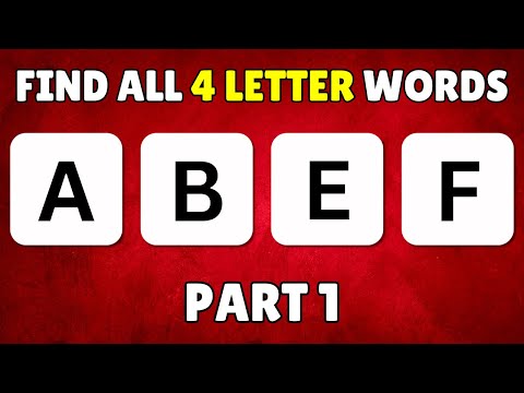 Can You Solve These 4-Letter Anagrams? Scrambled Word Game Fun!