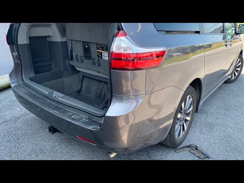 How to: Rear Bumper Cover Removal 2019 Toyota Sienna