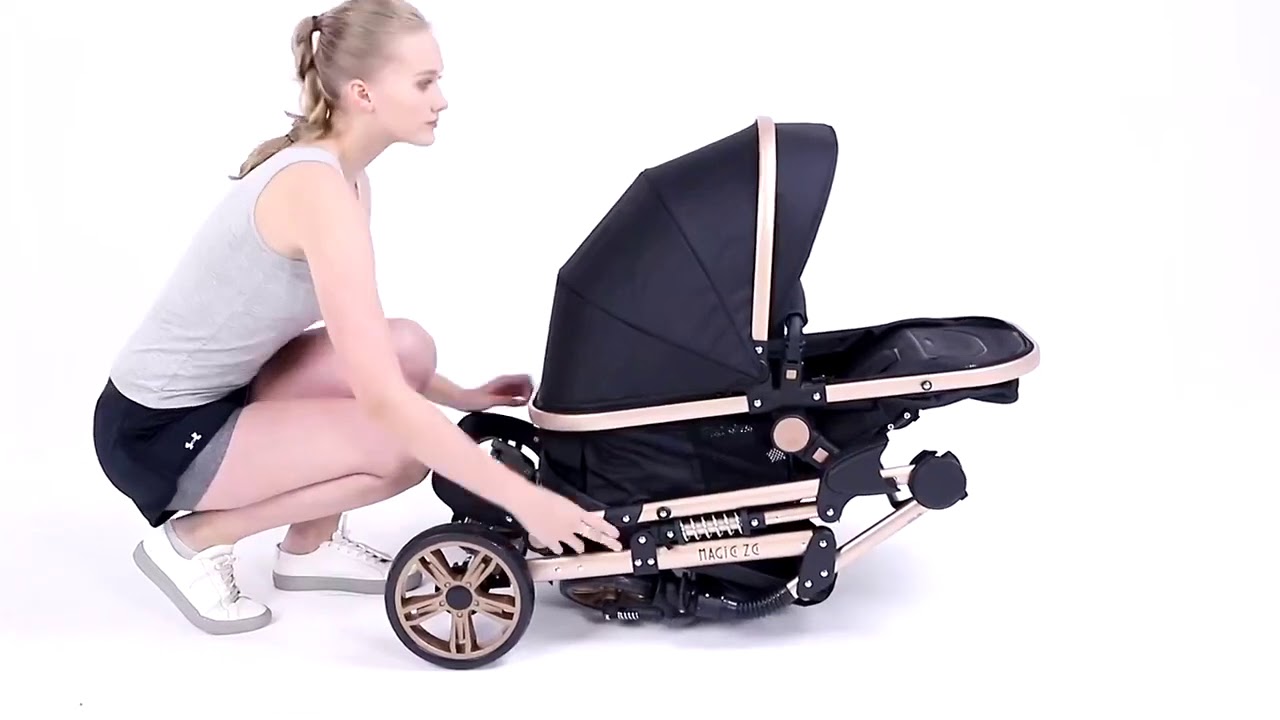 3 in 1 Luxury Baby Stroller Travel System Demo
