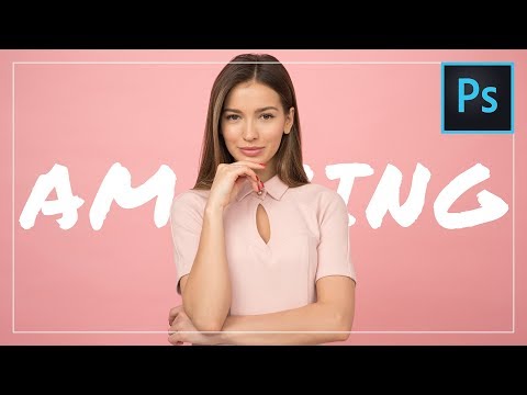 1-Minute Photoshop - How To Place Text Behind An Object in a Photo