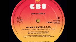 We are the World 🌎  - USA 🇺🇸  for AFRICA HD (HQ) Audio from Vinyl