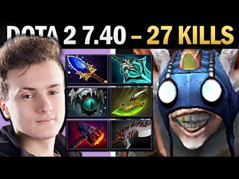 Meepo Pro Mid with Abyssal and 27 Kills - Gameplay Dota 2