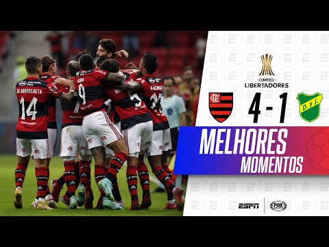 Gols e lances de Flamengo x Defensa y Justicia