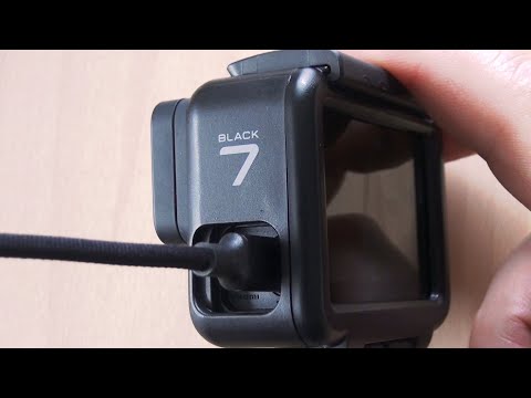 Gopro Hero 7 Black Gehäusedeckel für externe Stromversorgung entfernen Abdeckung entfernen Deckel