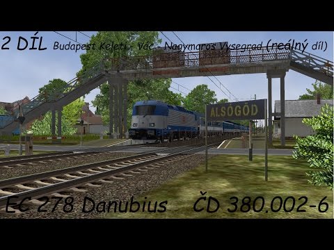 [1920p60]Open Rails ► Let's Play Česky ► #43 ►ČD 380.002-6 ► EC 278 Danubius ► Jackey_CZ ►