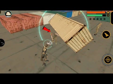 Naxeex Superhero (Attack from the container) Attacked the army by blowing the container in the air