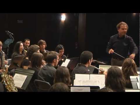 Pascual Vilaplana como mestre director no Conservatorio Reveriano Soutullo de Ponteareas