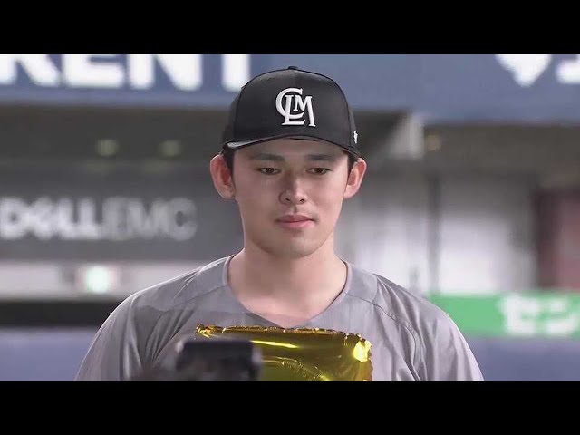 マリーンズ・佐々木朗希投手ヒーローインタビュー 7月12日 オリックス・バファローズ 対 千葉ロッテマリーンズ