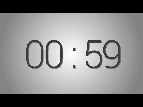 59 Seconds countdown Timer - Beep at the end | Simple Timer (fifty-nine sec)