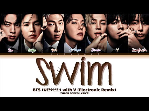 BTS (방탄소년단) 'SWIM With V (Electronic Remix)' (Color Coded Lyrics)