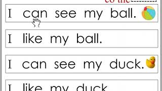 Very first sight word sentences 5 can