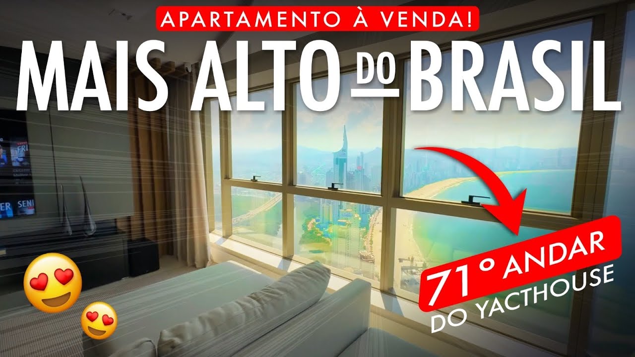 Highest Apartment in Brazil for SALE, 71st FLOOR of YACTHOUSE, WHAT IT'S LIKE TO LIVE ABOVE 250 M...