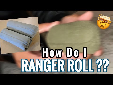 HOW TO RANGER ROLL MILITARY SOCKS & T-SHIRTS!! *MILITARY PACKING HACK* W/ Drill Sergeant Miles