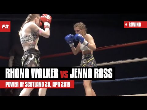 FULL FIGHT | Rhona Walker vs Jenna Ross | Female Muay Thai | Fight Record REWIND