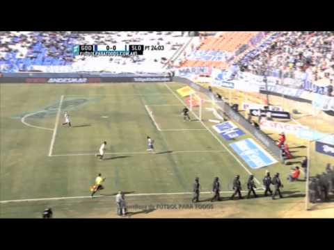 Fernández lo tuvo para el Tomba. Godoy Cruz 0 - San Lorenzo 0. Fecha 18. Primera División 2015. FPT