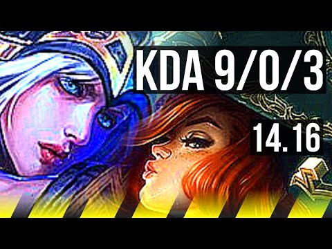ASHE & Senna vs MISS FORTUNE & Seraphine (ADC) | 9/0/3, Legendary | EUW Grandmaster | 14.16