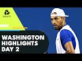 Kyrgios Faces Giron; Korda, Rublev, Evans all in Action | Washington 2022 Day 2 Highlights
