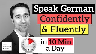 Learn to Speak German Confidently in 10 Minutes a Day - Verb: vermissen (to miss)