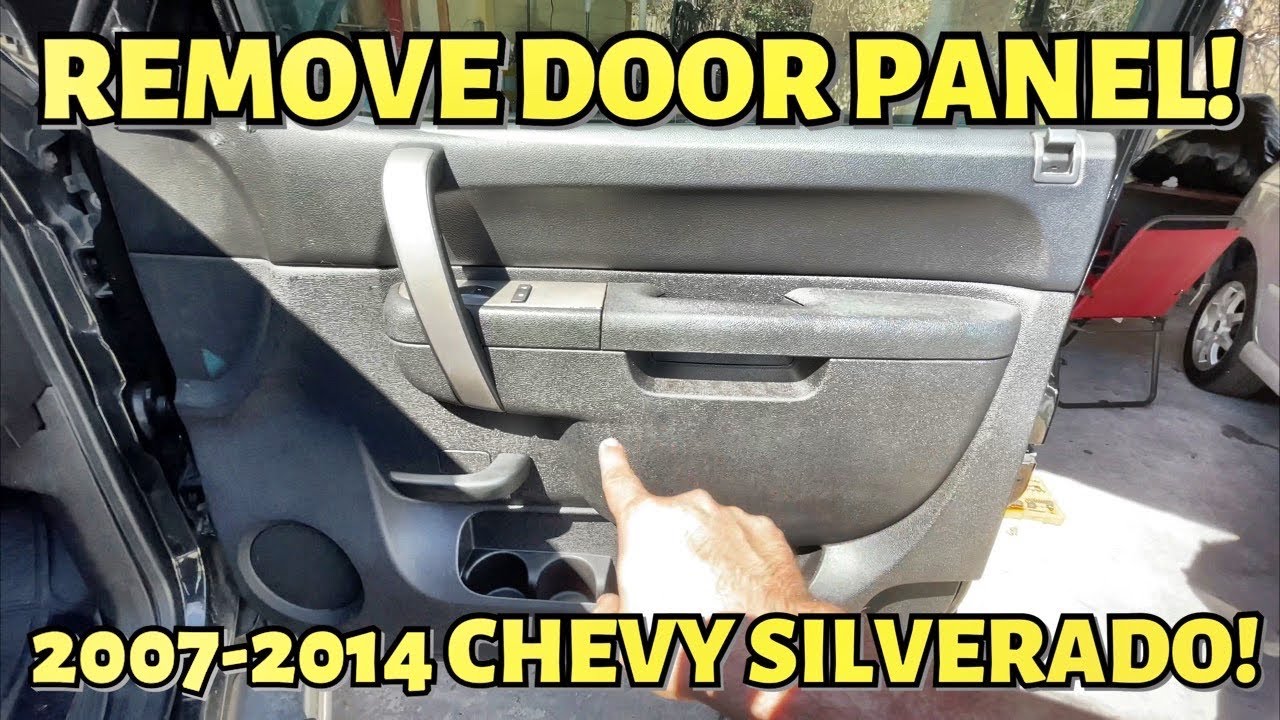 HOW TO REMOVE DOOR PANEL FAST & EASY! ON 2007-2014 CHEVROLET SILVERADO, TAHOE, GMC YUKON SIERRA ETC