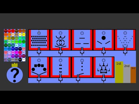 8 Times Eliminations Marble Race in Algodoo