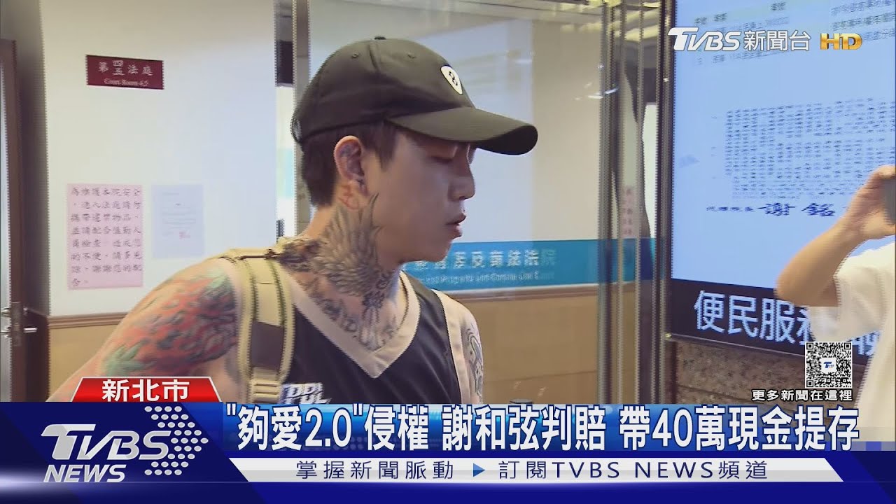 《夠愛2.0》侵權 謝和弦判賠 帶40萬現金提存