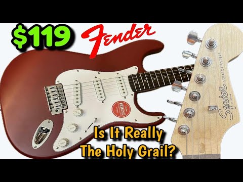 Fender Squier Debut Stratocaster Beginner Electric Guitar, 2-Color Sunburst video review thumbnail